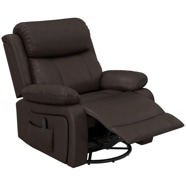 dNCeec18b942077e6.jpg PU Leather Reclining Chair with Vibration Massage Recliner, Swivel Base, Rocking Function, Remote Control, Brown