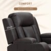 e9k64c1949555516b.jpg Swivel Massage Recliner Chair Rocker, Overstuffed Manual Reclining Sofa, PU Leather Rocking Chair with Side Pockets, Cup Holders, for Living Room, Nursery, Brown