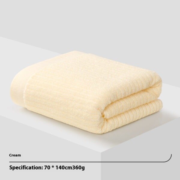 Pure Cotton Absorbent Bath & Face Towel – Soft, Durable Household Towel