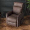 Power Lift Recliner Chair with Remote Control Side Pocket for Living Room Home Office Study Brown