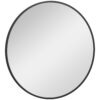 36" Round Mirror, Bathroom Wall Mirror with Metal Frame, Decorative Vanity Mirror for Living Room, Bedroom, Black