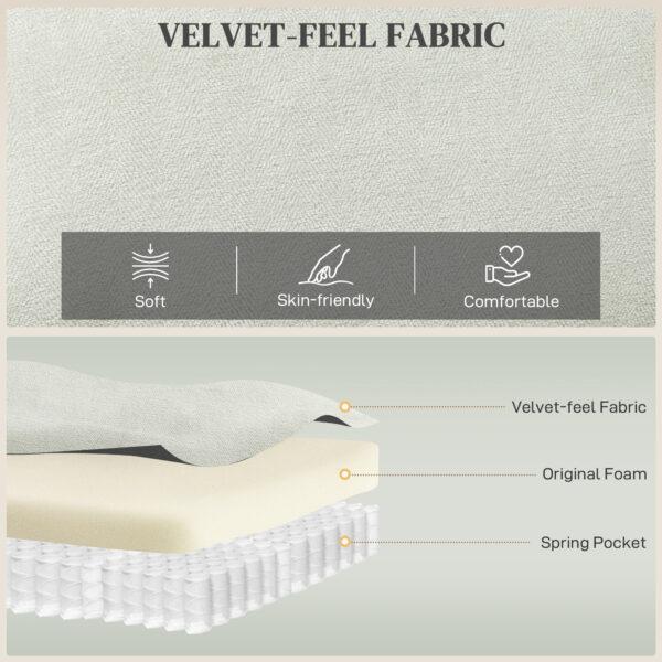 Massage Recliner Chair, Power Recliner with Quiet Brushless Motor, Remote, Pockets, 2 Memory Positions, Beige