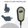 ijB88219494672069.jpg Wingback Lift Chair for Elderly, Power Chair Recliner with Footrest, Remote Control, Side Pockets, Blue