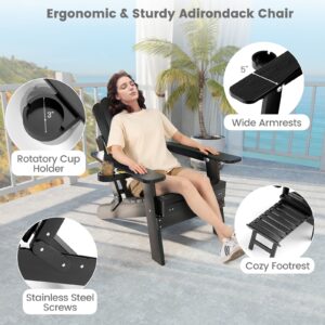 image_18280_1_36591.jpg All‑Weather HIPS Patio Adirondack Lounge Chair Black