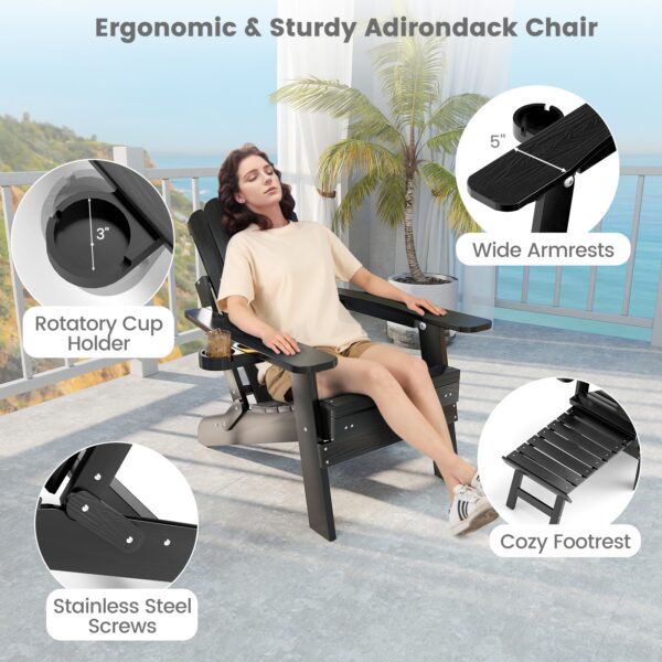 image_18280_1_36591.jpg All‑Weather HIPS Patio Adirondack Lounge Chair Black