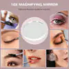 jRNc6919b7c718791.jpg Hollywood Vanity Mirror with Lights, 31.5" x 24.4" Lighted Makeup Mirror with 3 Colour, 10X Magnifying, USB Port, White