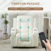 lDBe9c194948bf157.jpg Swivel Massage Recliner Sofa, Overstuffed Manual Reclining Sofa, PU Leather Rocking Chair with Side Pockets, Cup Holders, for Living Room, Nursery, Cream White
