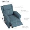 qtQ0c119494672069.jpg Wingback Lift Chair for Elderly, Power Chair Recliner with Footrest, Remote Control, Side Pockets, Blue