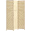 3-Panel Room Divider, 5.6 FT Freestanding Folding Privacy Screen, Partition Wall Divider, Natural Wood