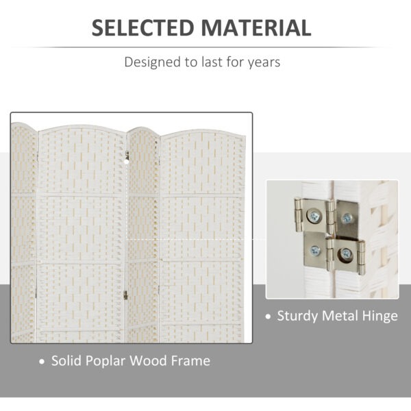 u8Jf3019c4cb0bf1f.jpg 6ft Folding Room Divider, 6 Panel Wall Partition with Wooden Frame for Bedroom, Home Office, Natural