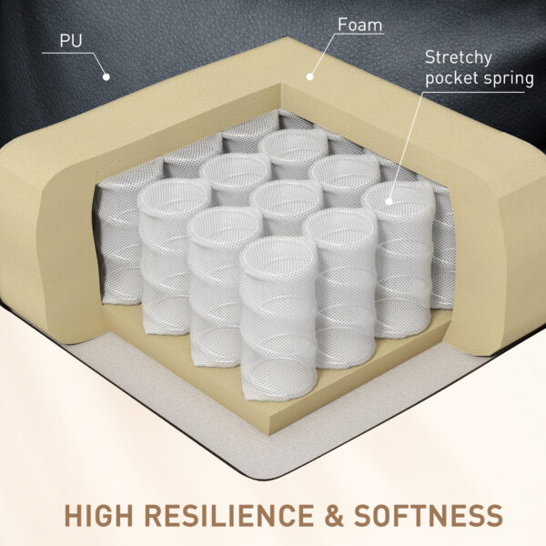 uaic941949579f07f.jpg Swivel Massage Recliner Chair Rocker, Overstuffed Manual Reclining Sofa, PU Leather Rocking Chair with Side Pockets, Cup Holders, for Living Room, Nursery, Black