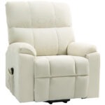 v1Vc5c19492f86bf5.jpg Lift Chair for Seniors, Microfibre Upholstered Power Recliner Chair with Remote, Quick Assembly, Cream White