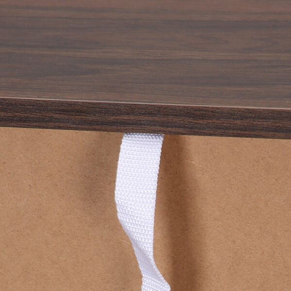 Wood Small Bookshelf 2 Tier Storage Rack Chest Unit Home Office Furniture Walnut