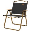 Camping Chair, Lightweight Folding Chair, Portable Armchair, Excellent for Festivals, Fishing, Dark Grey