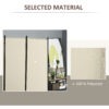 6' 3 Panel Room Divider, Double Hinged Folding Wall Divider, Indoor Privacy Screen for Home Office, Beige